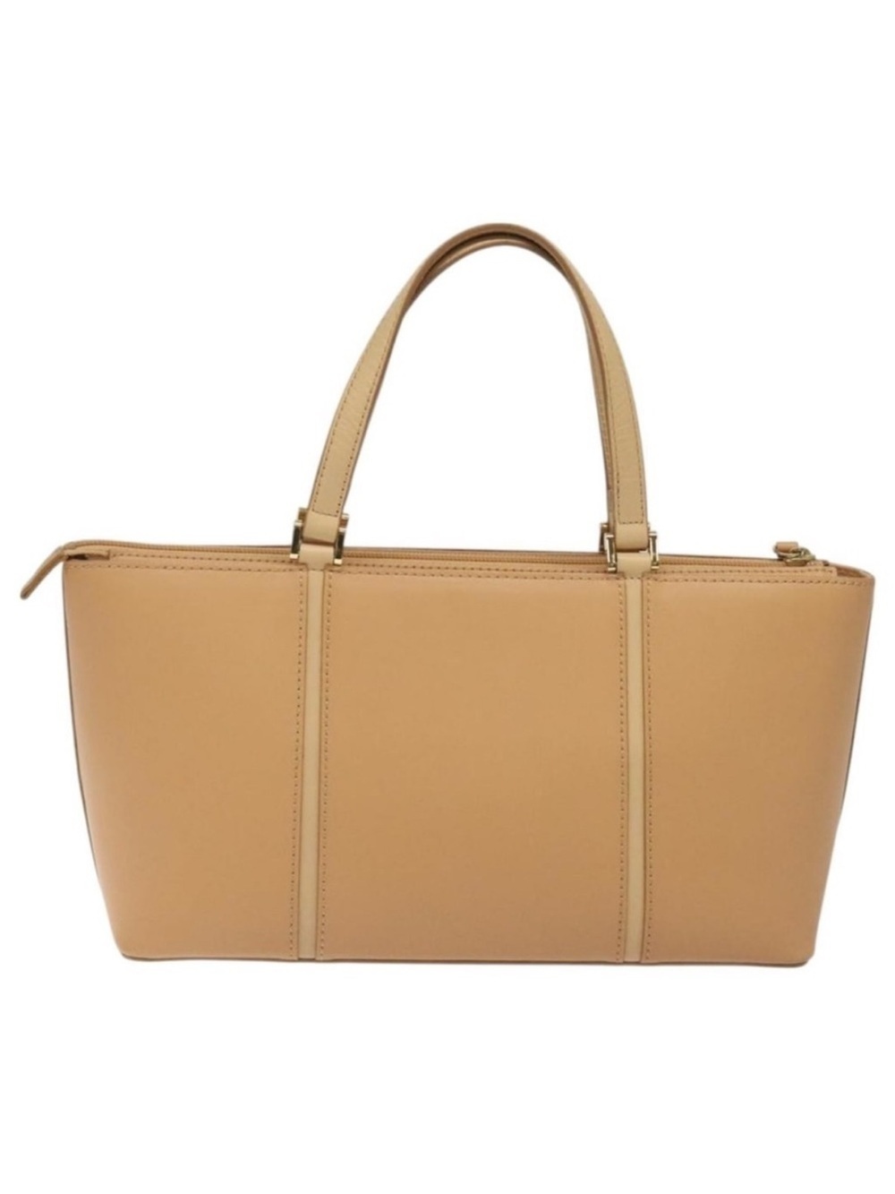Burberry Tan Leather Top-Handle Tote